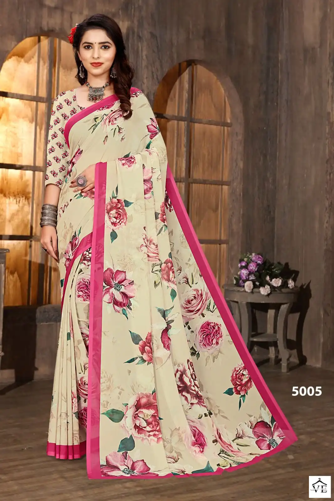Vardan Ethnic Mugda Digital Vol 1 Soft Weightless Wholesale Saree Catalog — Wholesale Sarees, MPA wholesale from Surat - Gallery Image 2