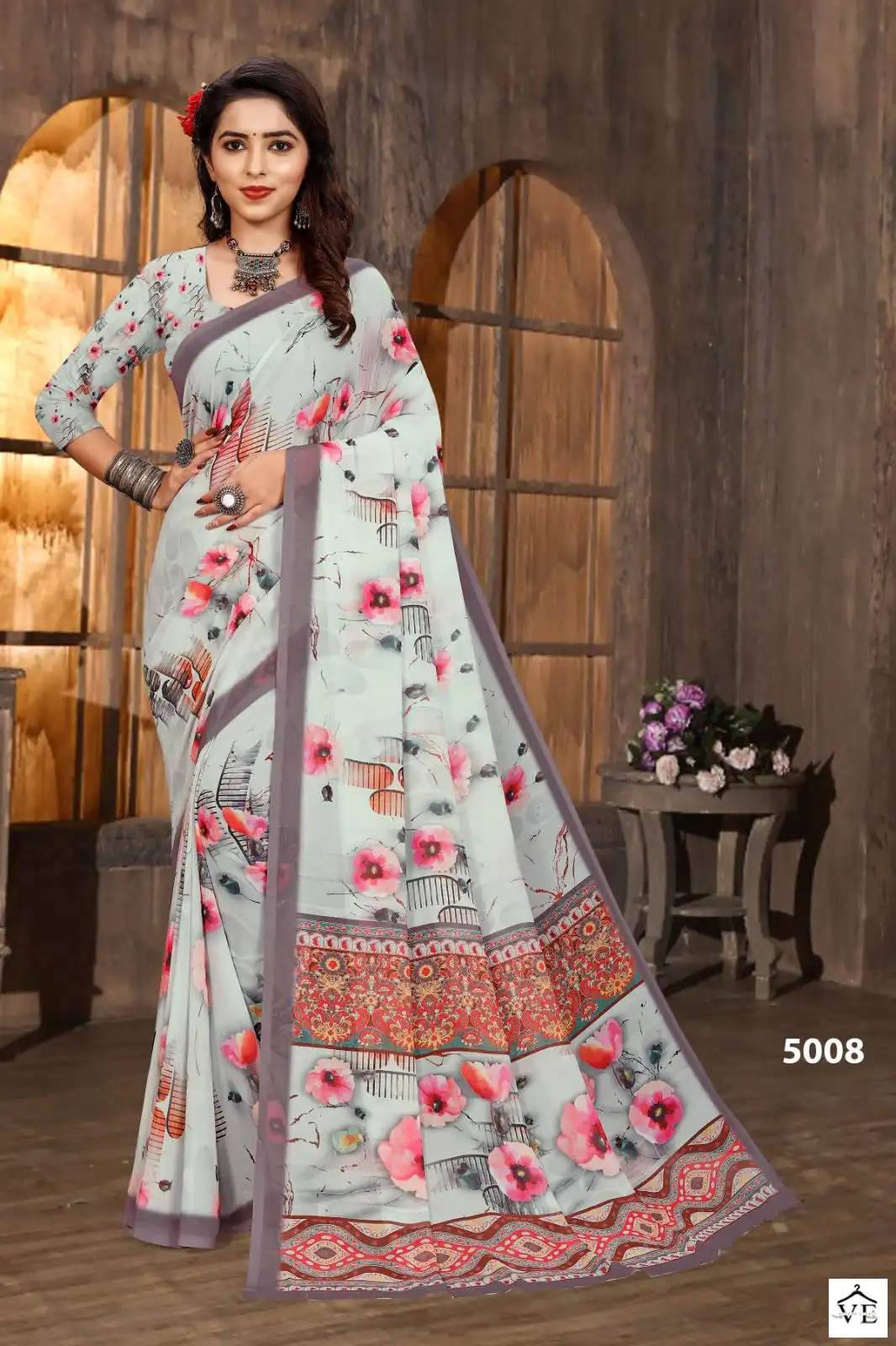 Vardan Ethnic Mugda Digital Vol 1 Soft Weightless Wholesale Saree Catalog — Wholesale Sarees, MPA wholesale from Surat - Gallery Image 3