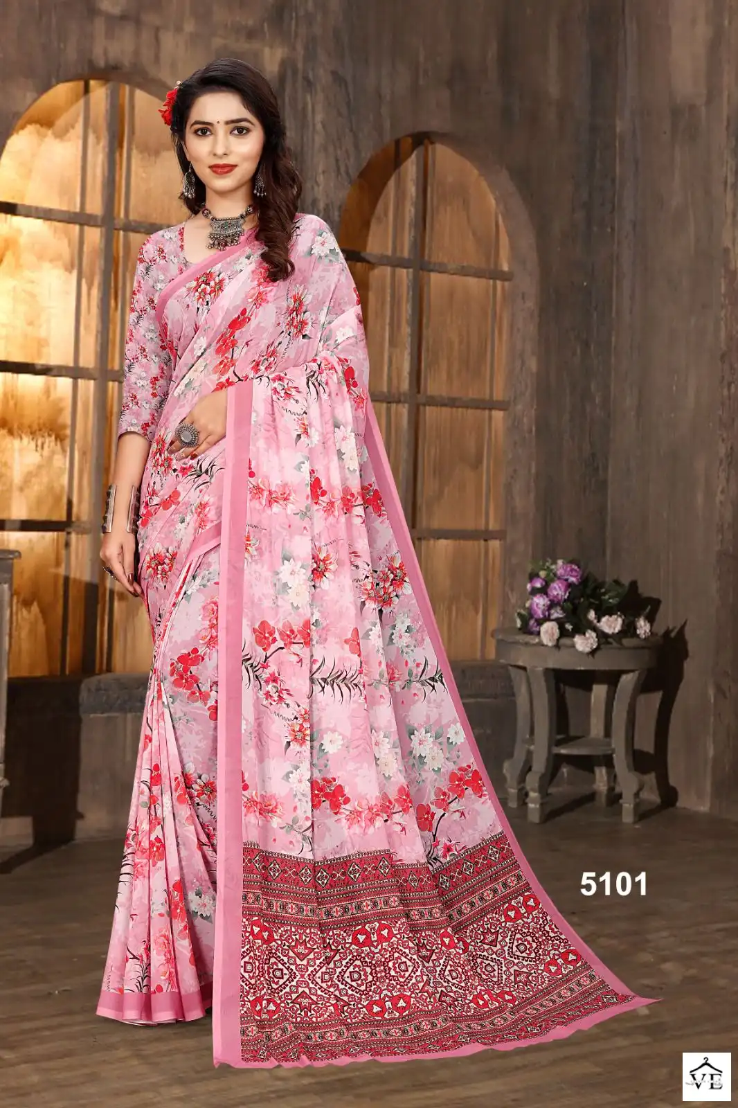 Vardan Ethnic Mugda Digital Vol 2 Soft Weightless Wholesale Saree Catalog — Wholesale Sarees, MPA wholesale from Surat - Gallery Image 3
