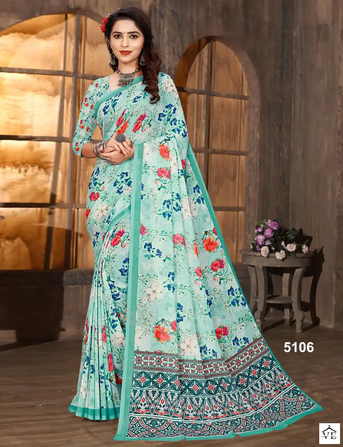 Vardan Ethnic Mugda Digital Vol 2 Soft Weightless Wholesale Saree Catalog — Wholesale Sarees, MPA wholesale from Surat — view 1