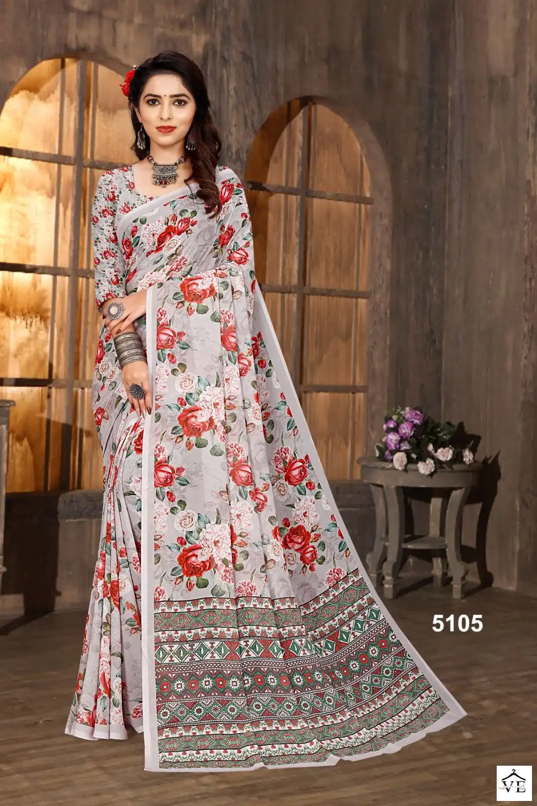 Vardan Ethnic Mugda Digital Vol 2 Soft Weightless Wholesale Saree Catalog — Wholesale Sarees, MPA wholesale from Surat - Gallery Image 8