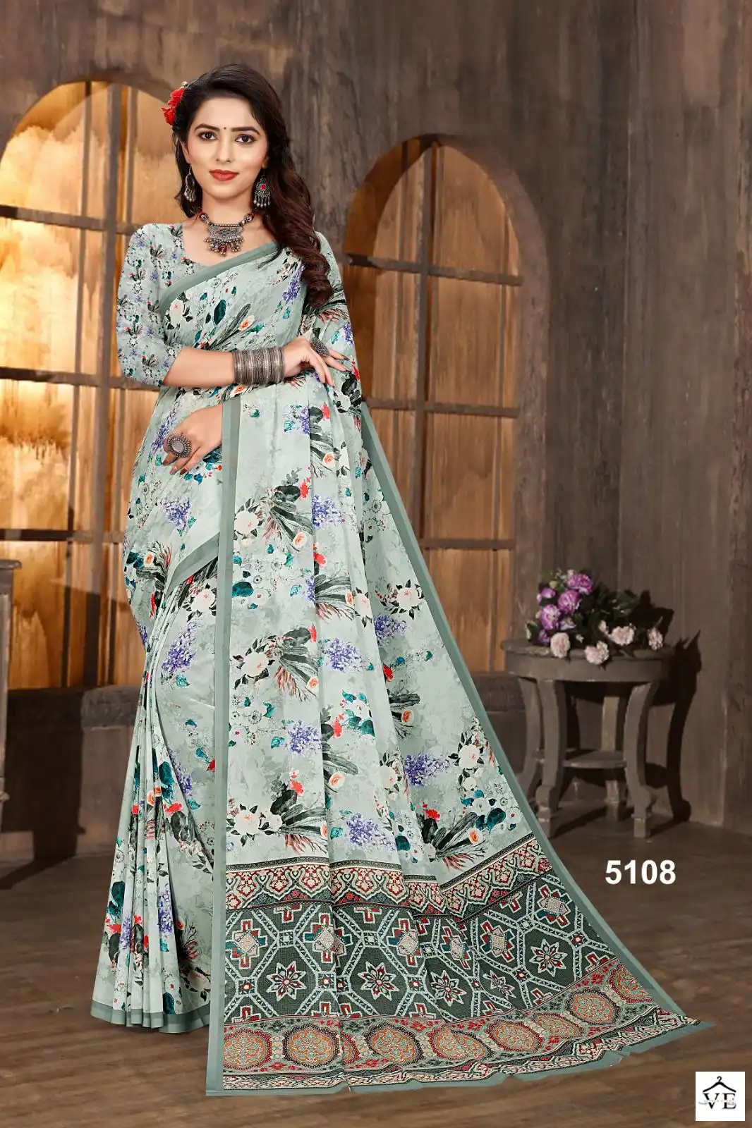 Vardan Ethnic Mugda Digital Vol 2 Soft Weightless Wholesale Saree Catalog — Wholesale Sarees, MPA wholesale from Surat - Gallery Image 2