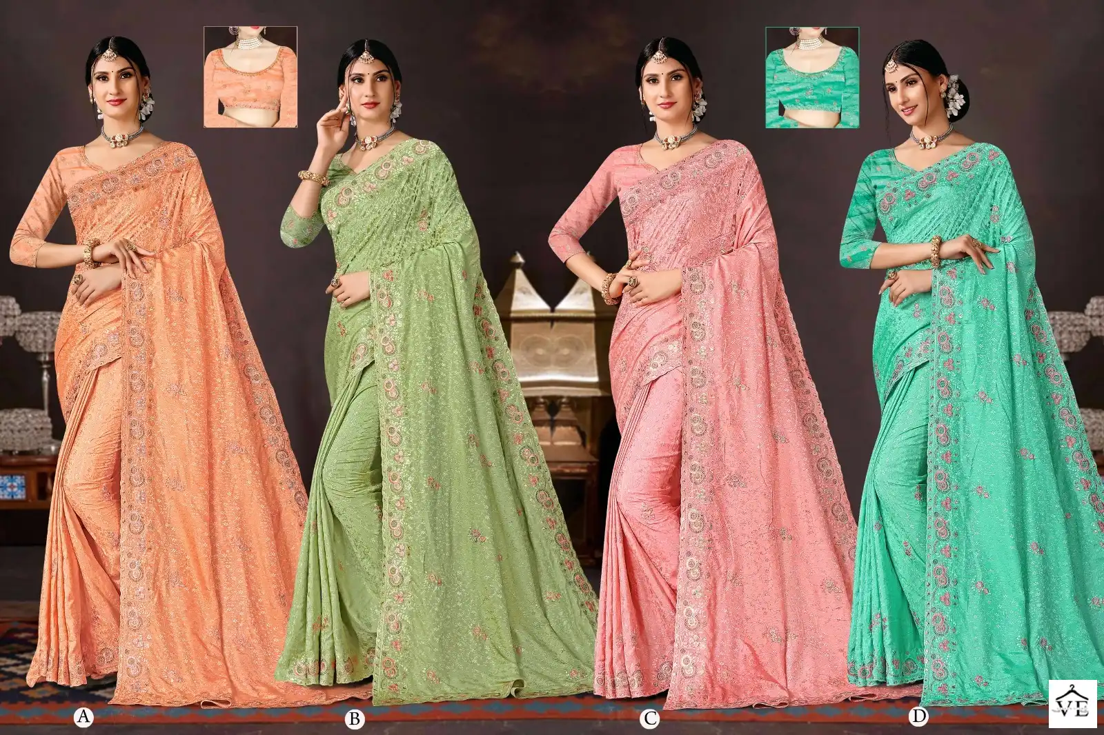 Ronisa Naira Fancy Wholesale Fancy Saree Catalog — Wholesale Sarees, MPA wholesale from Surat — view 5