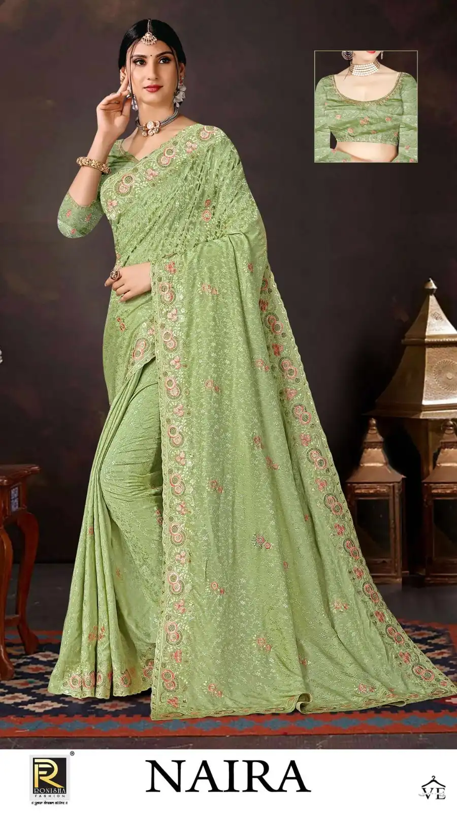 Ronisa Naira Fancy Wholesale Fancy Saree Catalog — Wholesale Sarees, MPA wholesale from Surat — view 3