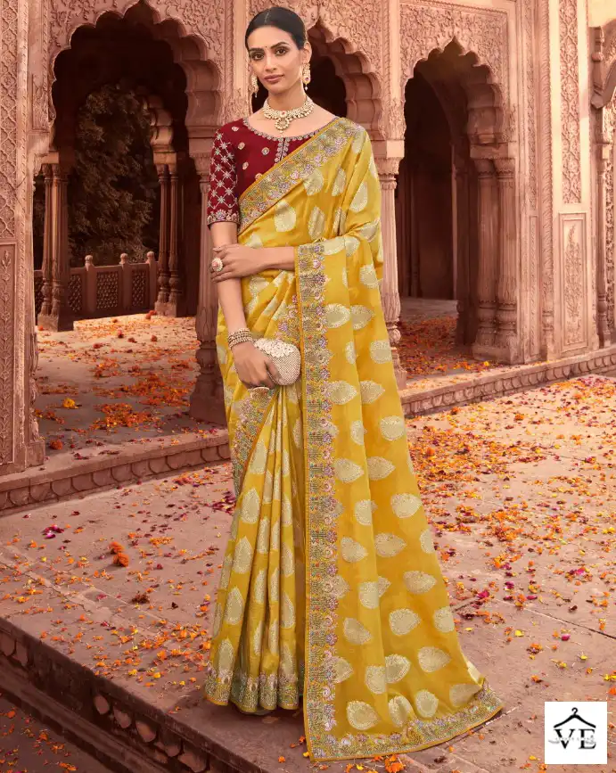 Mahaveera Naksh Viscose Silk Wholesale Saree Catalog — Wholesale Sarees, MPA wholesale from Surat — view 1