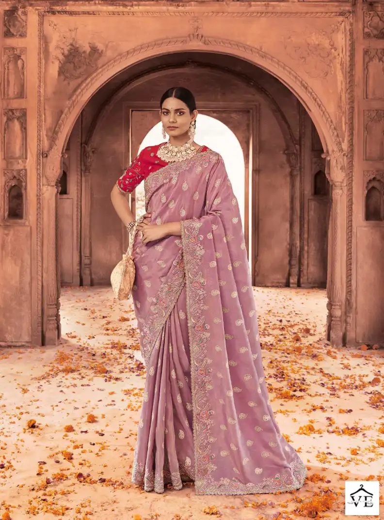 Mahaveera Naksh Viscose Silk Wholesale Saree Catalog — Wholesale Sarees, MPA wholesale from Surat - Gallery Image 4