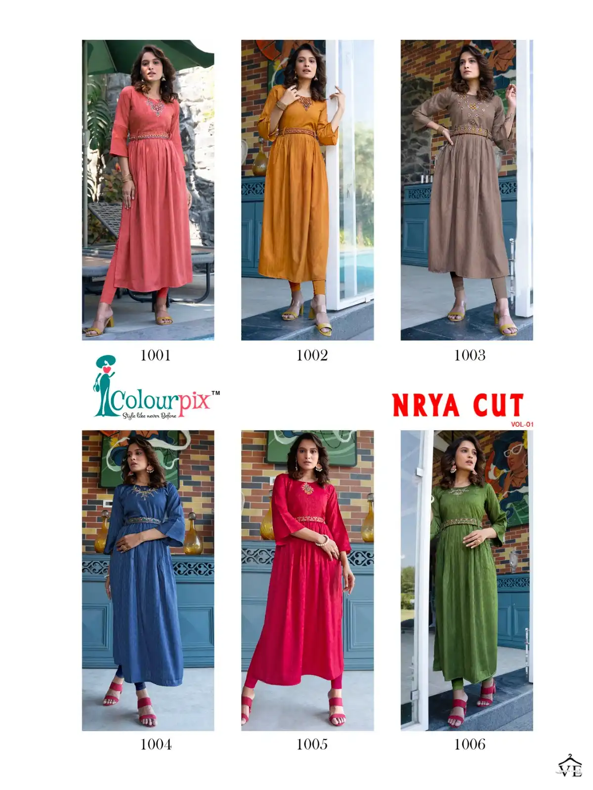 Colourpix Nayra Cut Vol 1 Fancy Rayon Wholesale Kurti Catalog — Wholesale Kurtis, MPA wholesale from Surat — view 8