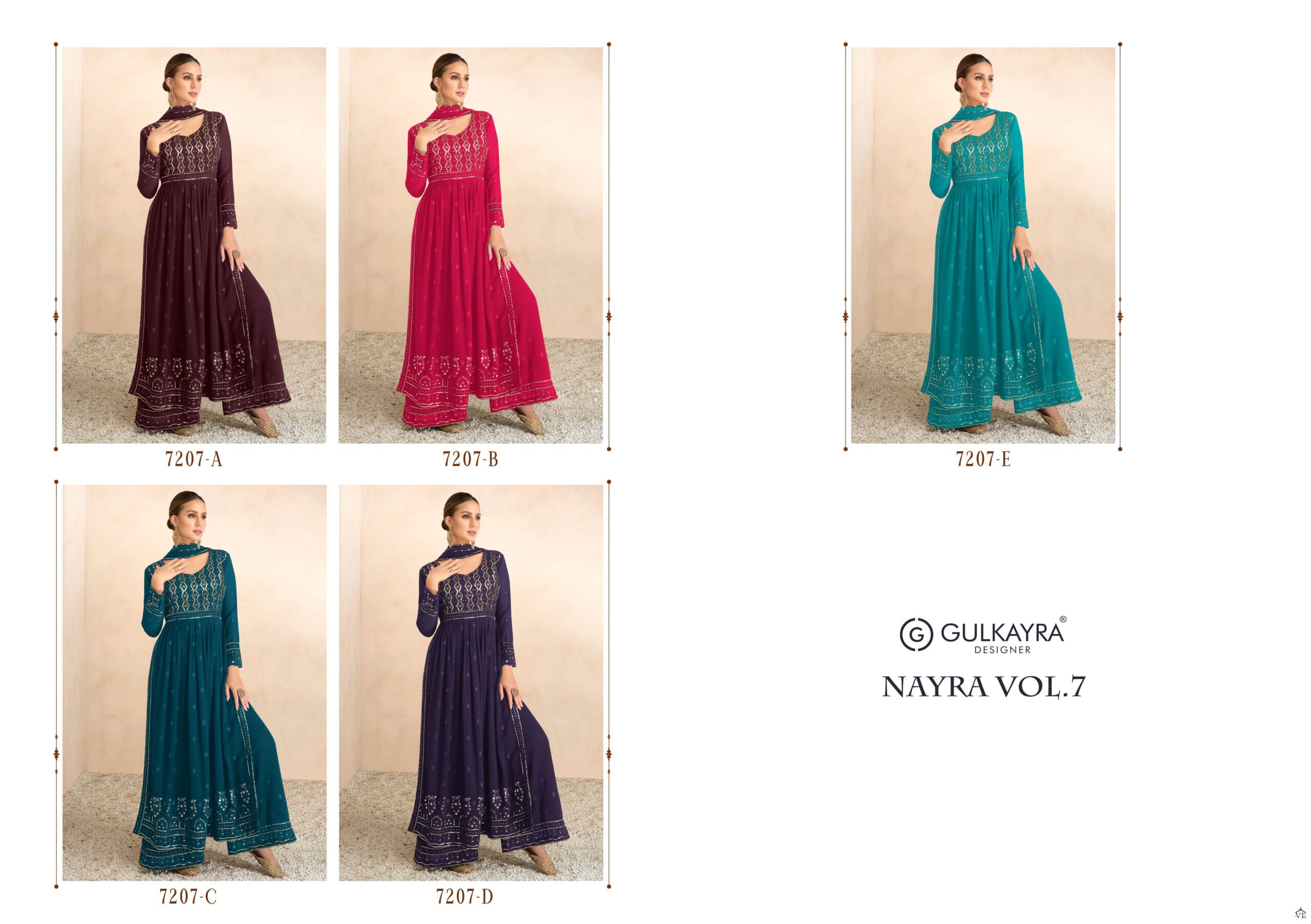 Gulkayra Nayra Vol 7 Georgette Wholesale Designer Readymade Salwar Suit Catalog — Wholesale Salwar Suits, MPA wholesale from Surat — view 6