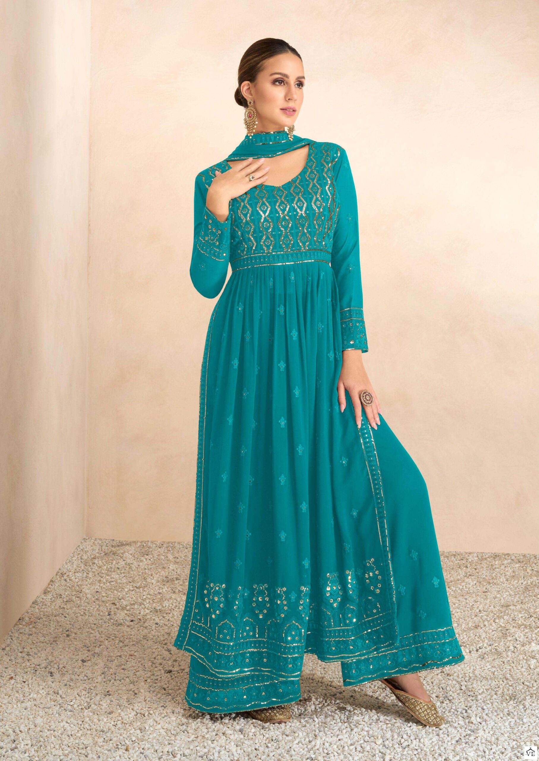 Gulkayra Nayra Vol 7 Georgette Wholesale Designer Readymade Salwar Suit Catalog — Wholesale Salwar Suits, MPA wholesale from Surat - Gallery Image 5