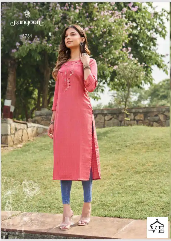 Rangoon Naziya Cotton Wholesale Kurti Catalog — Wholesale Salwar Suits, MPA wholesale from Surat - Gallery Image 4