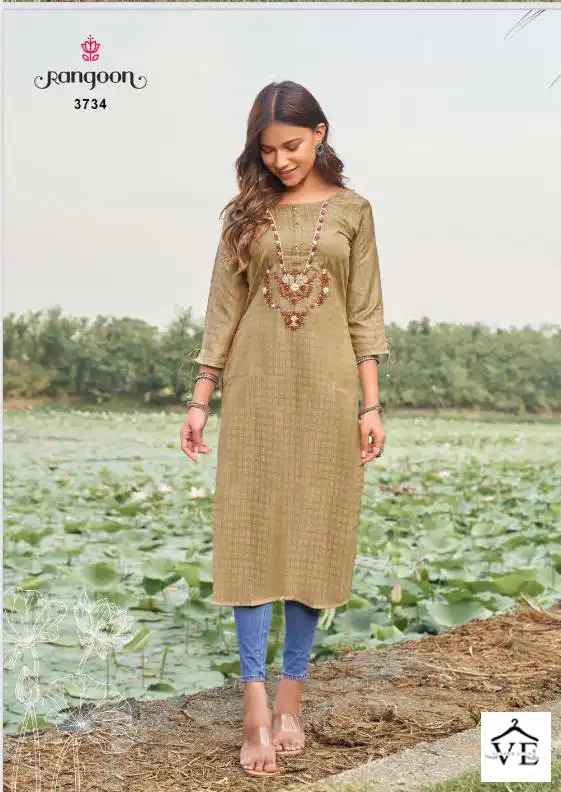 Rangoon Naziya Cotton Wholesale Kurti Catalog — Wholesale Salwar Suits, MPA wholesale from Surat - Gallery Image 5