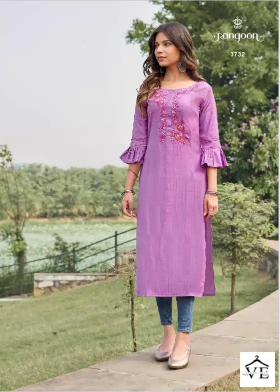 Rangoon Naziya Cotton Wholesale Kurti Catalog — Wholesale Salwar Suits, MPA wholesale from Surat - Gallery Image 2
