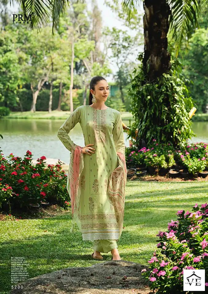 Prm Trendz Nazreen Pure Lawn Cotton Wholesale Salwar Suit Catalog — Wholesale Salwar Suits, MPA wholesale from Surat - Gallery Image 3