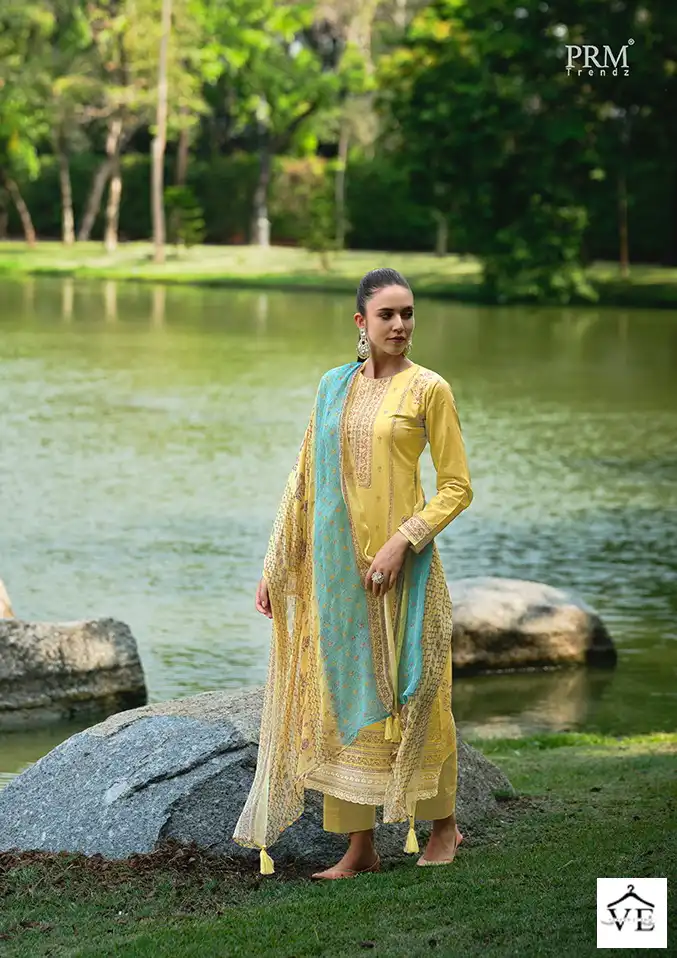 Prm Trendz Nazreen Pure Lawn Cotton Wholesale Salwar Suit Catalog — Wholesale Salwar Suits, MPA wholesale from Surat - Gallery Image 6