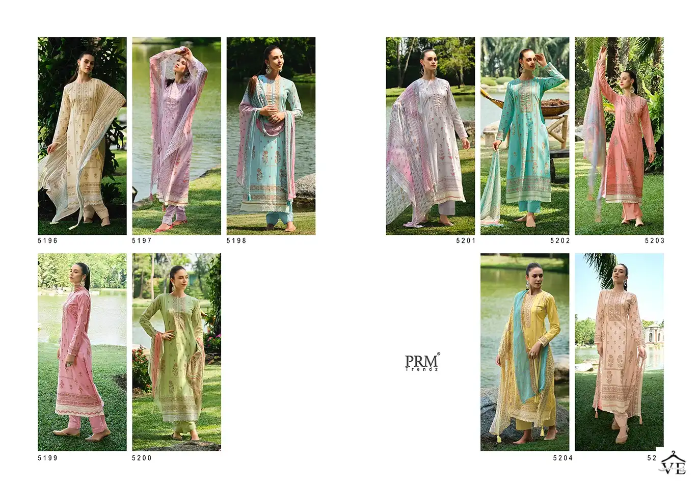 Prm Trendz Nazreen Pure Lawn Cotton Wholesale Salwar Suit Catalog — Wholesale Salwar Suits, MPA wholesale from Surat — view 9