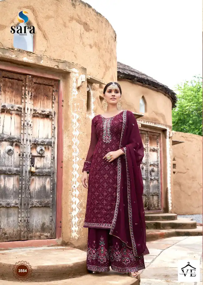 Sara Trendz Niharika Georgette Wholesale Fancy Suits Catalog — Wholesale Salwar Suits, MPA wholesale from Surat - Gallery Image 2
