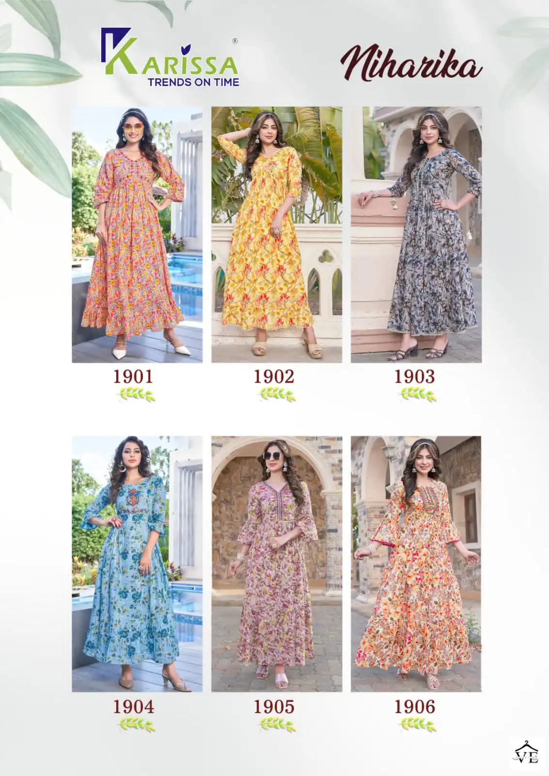 Karissa Niharika Premium Heavy Mal Mal Cotton Wholesale Gown Catalog — Wholesale Kurtis, MPA wholesale from Surat — view 7