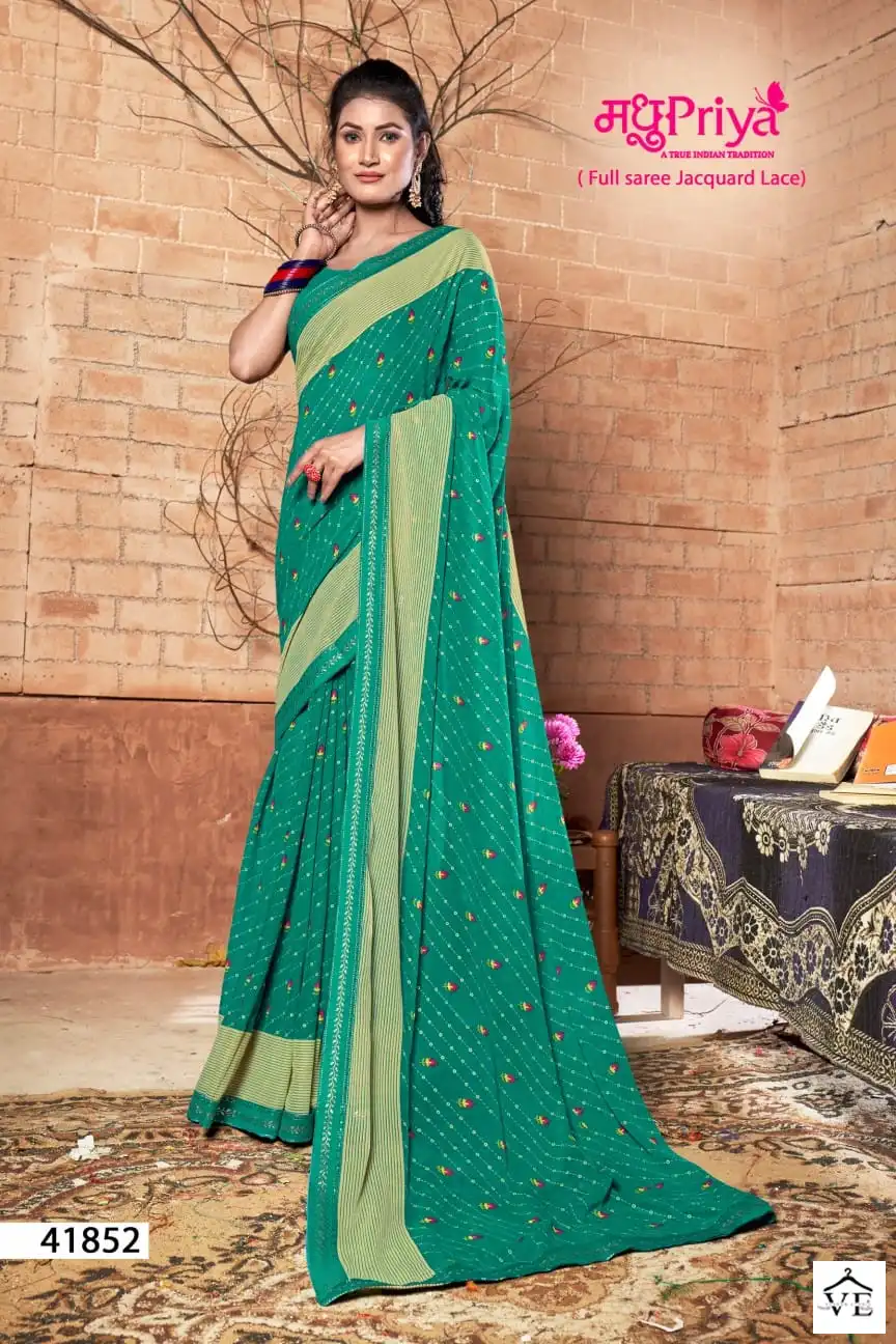 Madhupriya Nitali Pure Heavy Weightless Wholesale Saree Catalog — Wholesale Sarees, MPA wholesale from Surat - Gallery Image 5