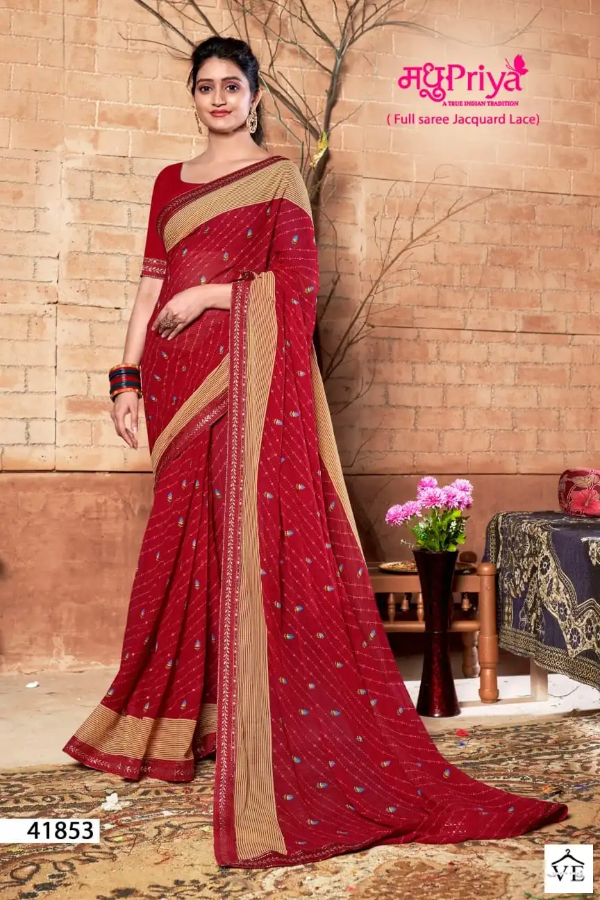 Madhupriya Nitali Pure Heavy Weightless Wholesale Saree Catalog — Wholesale Sarees, MPA wholesale from Surat - Gallery Image 6