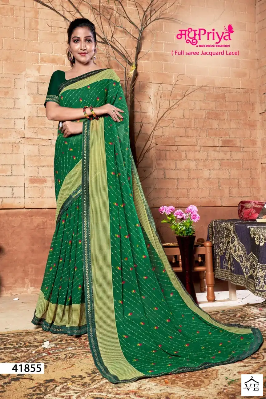 Madhupriya Nitali Pure Heavy Weightless Wholesale Saree Catalog — Wholesale Sarees, MPA wholesale from Surat - Gallery Image 2