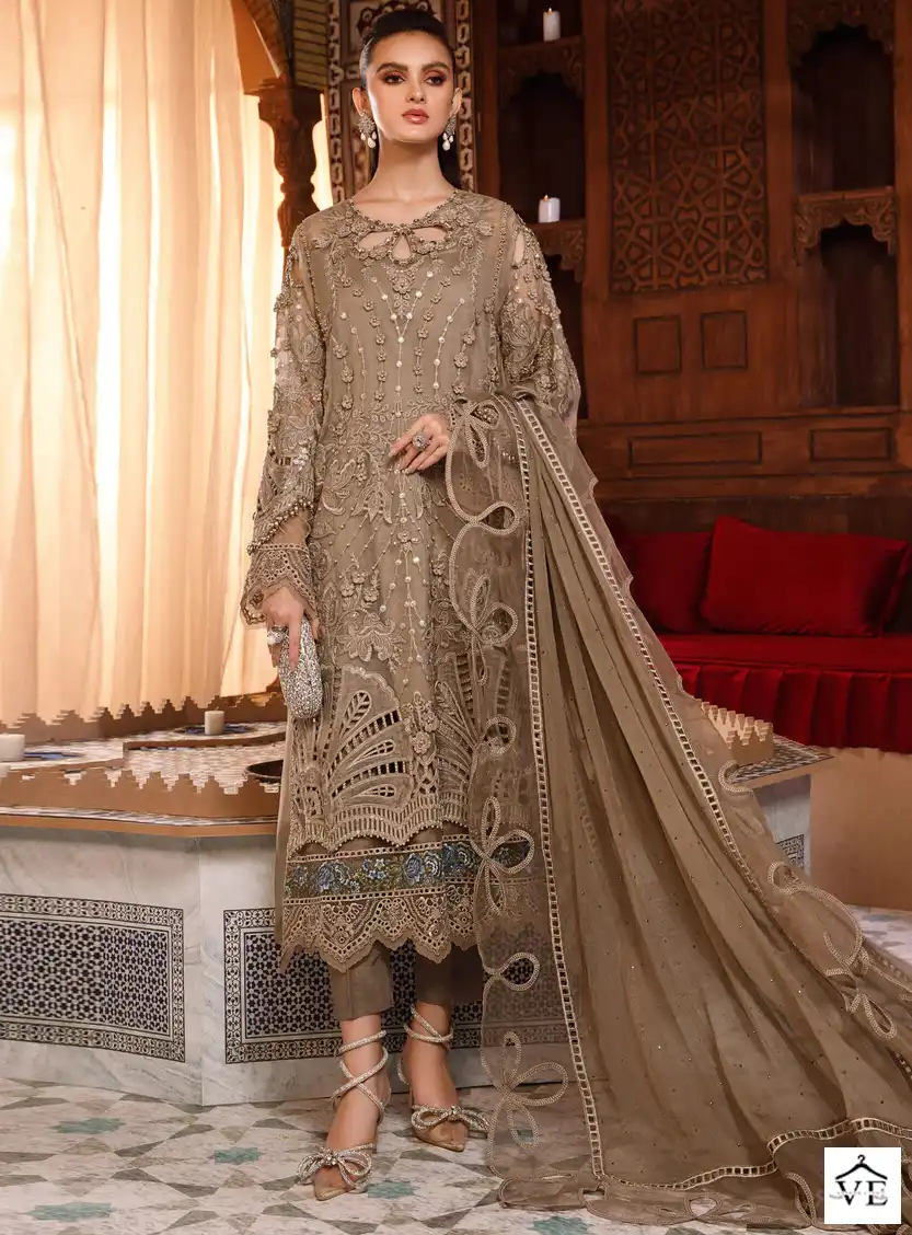 Noor Jahan Nj 05 Organza Wholesale Pakistani Suit — Wholesale Salwar Suits, MPA wholesale from Surat — view 1