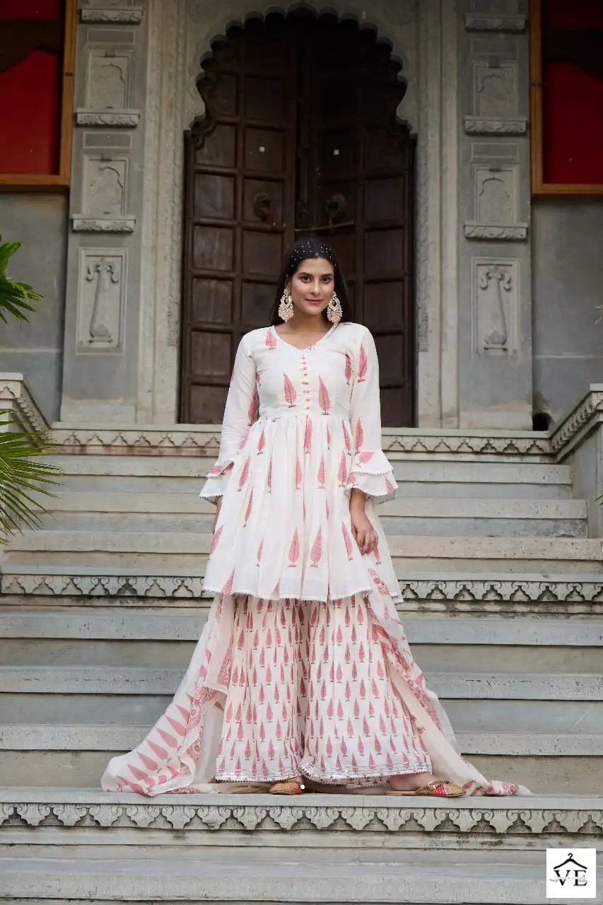 Vardan Ethnic Noor Pure Mal Cotton Wholesale Readymade Designer Suits Catalog — Wholesale Salwar Suits, MPA wholesale from Surat - Gallery Image 4
