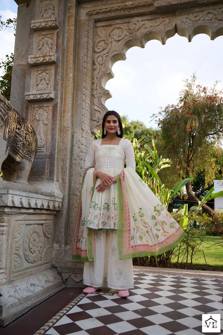 Vardan Ethnic Noor Pure Mal Cotton Wholesale Readymade Designer Suits Catalog — Wholesale Salwar Suits, MPA wholesale from Surat - Gallery Image 2