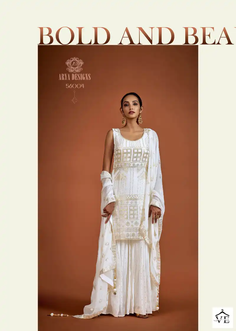 Arya Noorani Saga-5 Georgette Wholesale Readymade Designer Suits Catalog — Wholesale Salwar Suits, MPA wholesale from Surat - Gallery Image 2