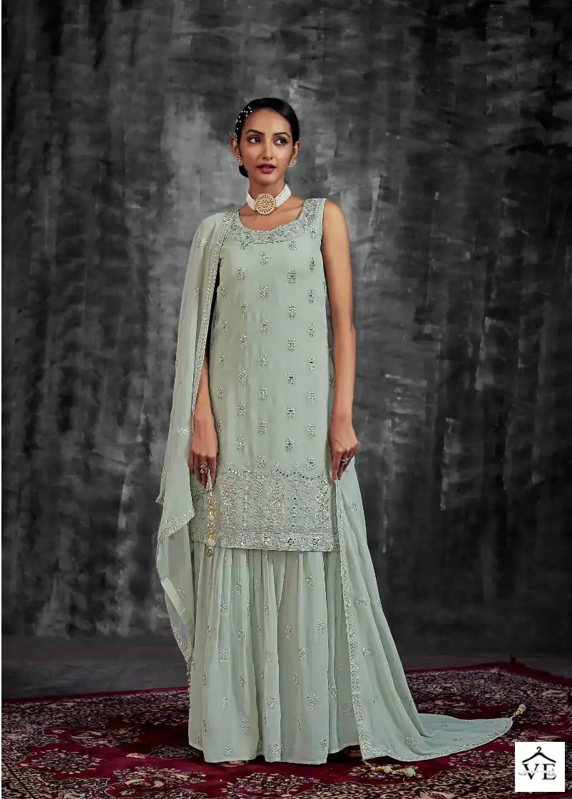 Arya Noorani Saga-6 Georgette Wholesale Readymade Designer Suit Catalog — Wholesale Salwar Suits, MPA wholesale from Surat - Gallery Image 3
