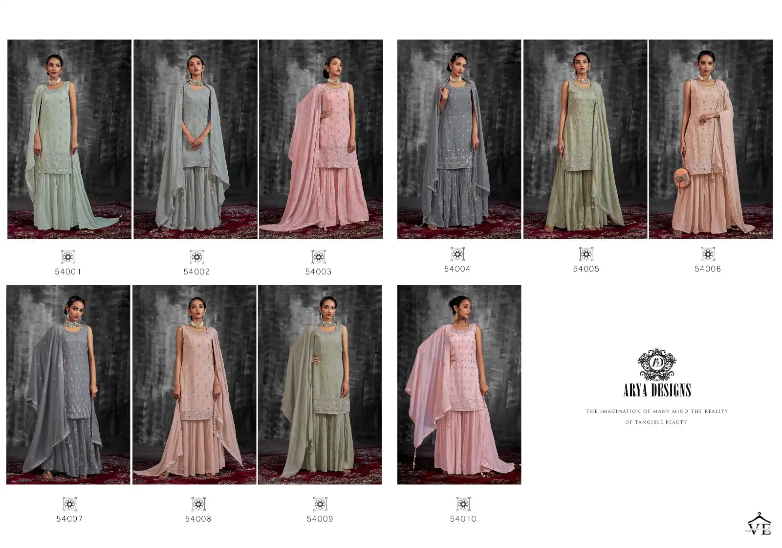 Arya Noorani Saga-6 Georgette Wholesale Readymade Designer Suit Catalog — Wholesale Salwar Suits, MPA wholesale from Surat — view 10