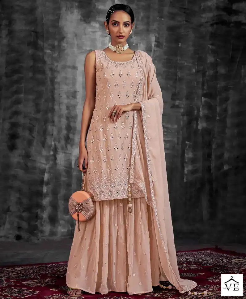 Arya Noorani Saga-6 Georgette Wholesale Readymade Designer Suit Catalog — Wholesale Salwar Suits, MPA wholesale from Surat — view 1