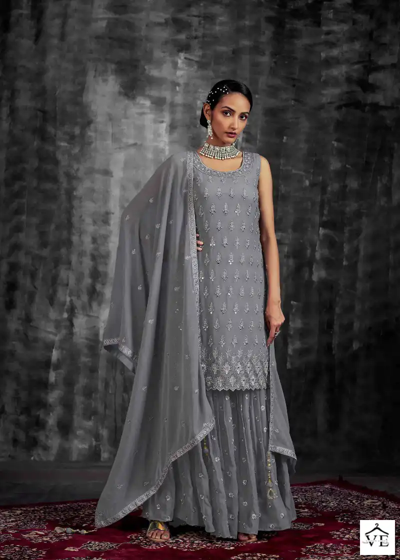Arya Noorani Saga-6 Georgette Wholesale Readymade Designer Suit Catalog — Wholesale Salwar Suits, MPA wholesale from Surat - Gallery Image 7