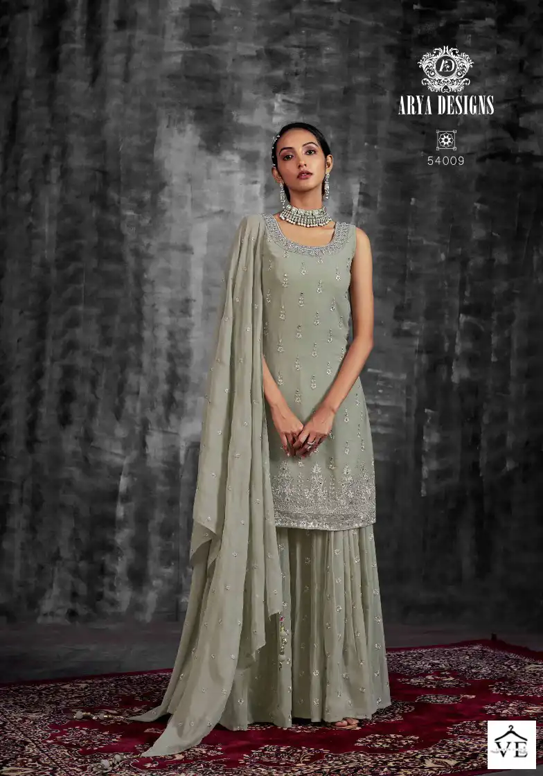 Arya Noorani Saga-6 Georgette Wholesale Readymade Designer Suit Catalog — Wholesale Salwar Suits, MPA wholesale from Surat - Gallery Image 9