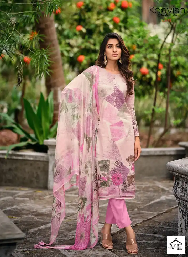 Kaavish Naimat Pure Lawn Cotton Wholesale Salwar Suit Catalog — Wholesale Salwar Suits, MPA wholesale from Surat — view 3