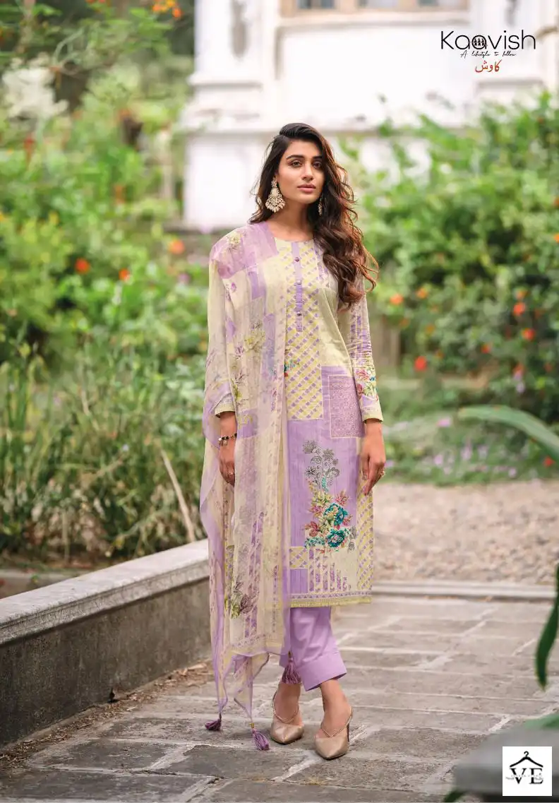 Kaavish Naimat Pure Lawn Cotton Wholesale Salwar Suit Catalog — Wholesale Salwar Suits, MPA wholesale from Surat — view 5