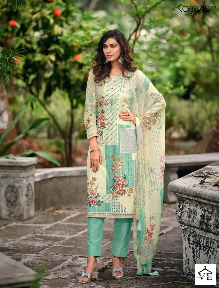 Kaavish Naimat Pure Lawn Cotton Wholesale Salwar Suit Catalog — Wholesale Salwar Suits, MPA wholesale from Surat — view 6