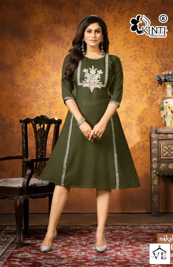 Kinti Nakshatra Fancy Rayon Wholesale Kurti Catalog — Wholesale Kurtis, MPA wholesale from Surat - Gallery Image 2