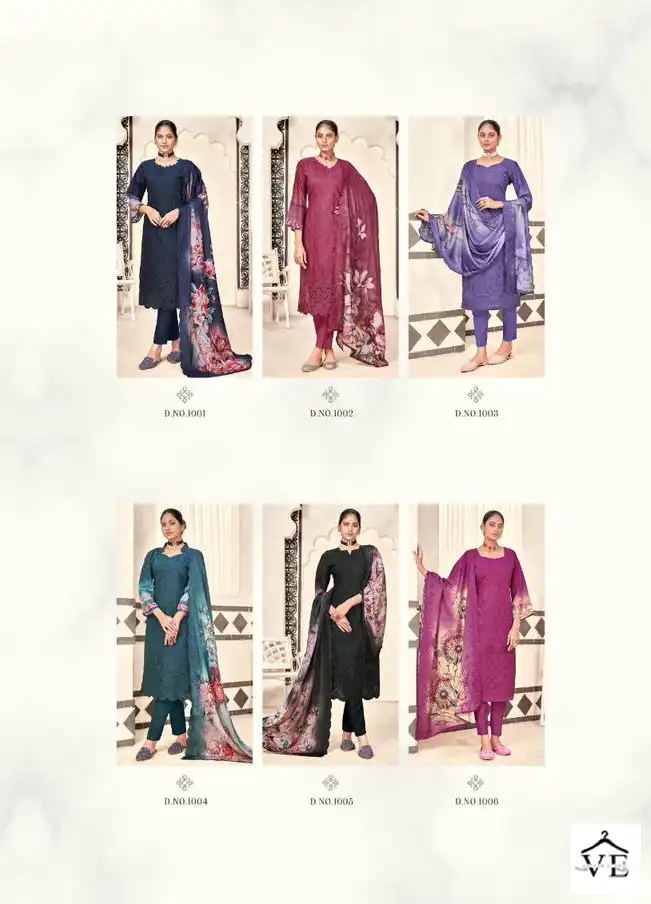 Acme Weavers Nazma Muslin Wholesale Salwar Suit Catalog — Wholesale Salwar Suits, MPA wholesale from Surat — view 7
