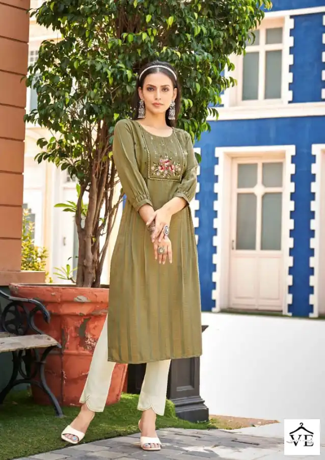 Kalaroop Noori Heavy Fancy Rayon Wholesale Kurtis Catalog — Wholesale Kurtis, MPA wholesale from Surat - Gallery Image 2