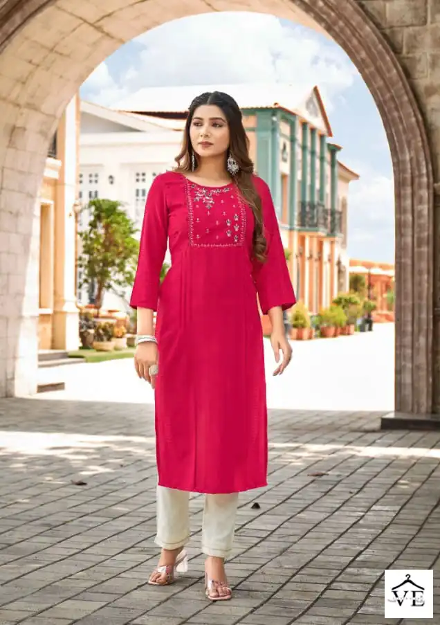 Kalaroop Noori Heavy Fancy Rayon Wholesale Kurtis Catalog — Wholesale Kurtis, MPA wholesale from Surat - Gallery Image 5