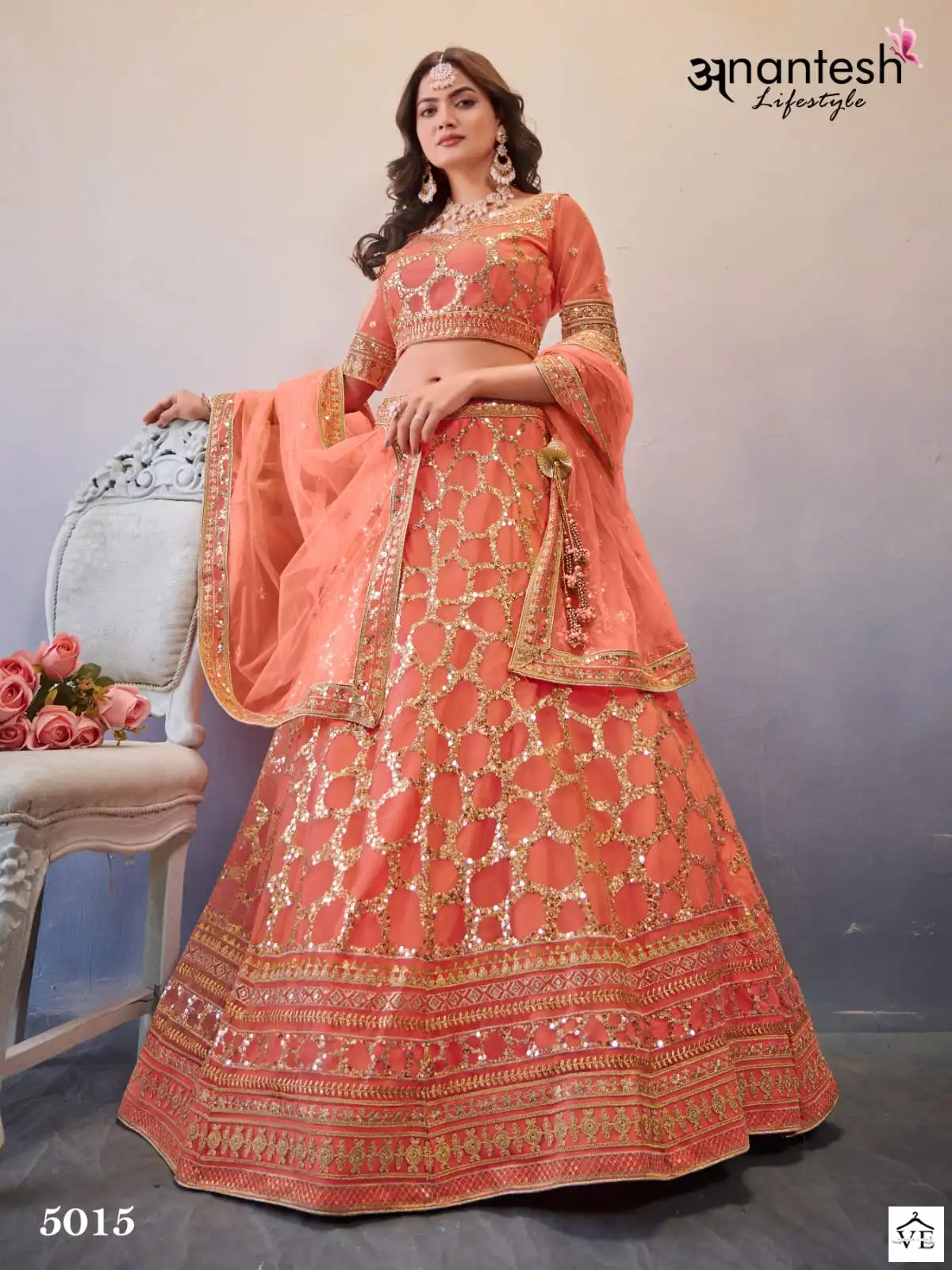Anantesh Occasions Vol 4 Premium Butterfly Net Wholesale Lehenga Choli Catalog — Wholesale Lehenga, MPA wholesale from Surat - Gallery Image 3