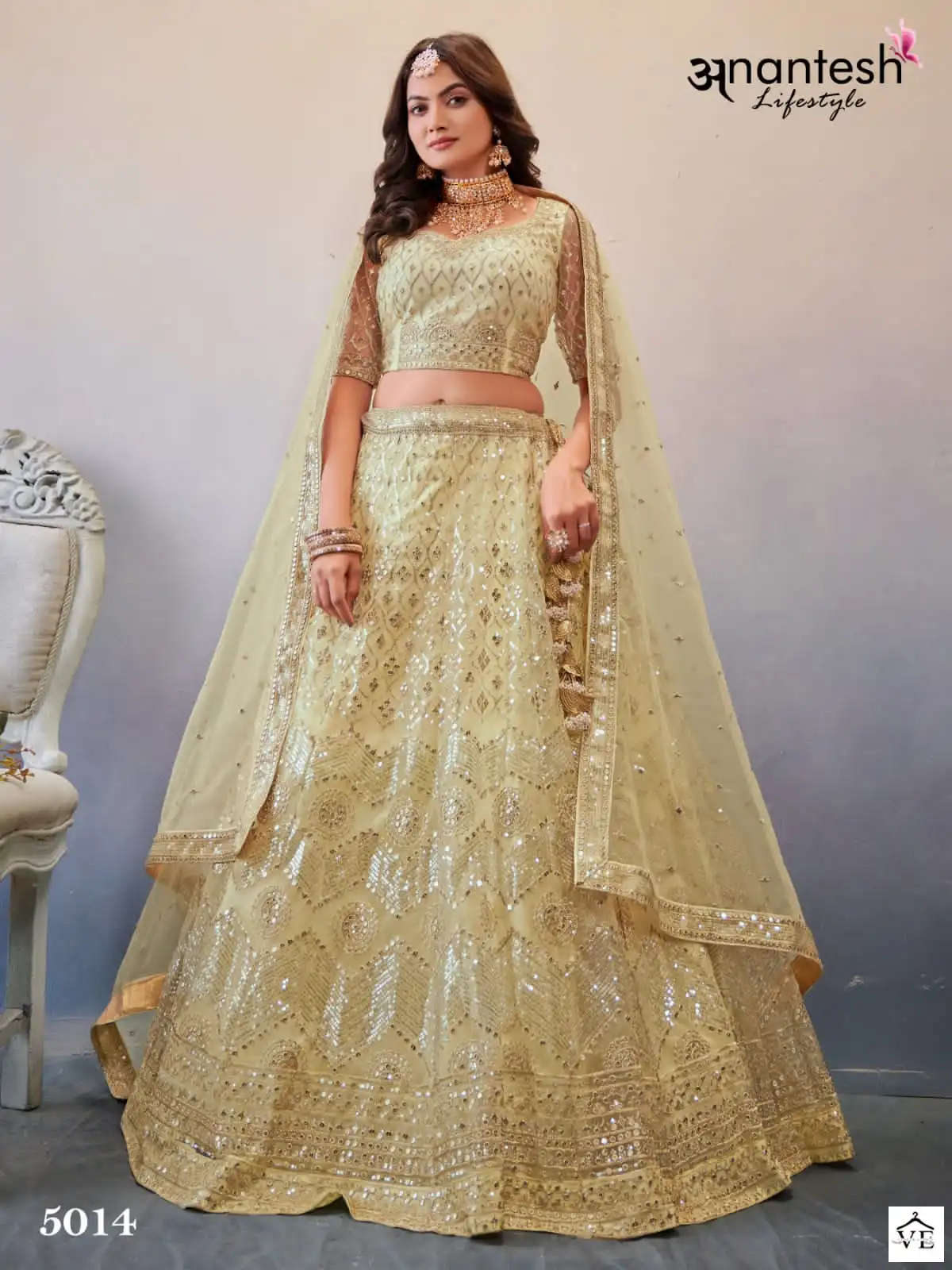 Anantesh Occasions Vol 4 Premium Butterfly Net Wholesale Lehenga Choli Catalog — Wholesale Lehenga, MPA wholesale from Surat - Gallery Image 5