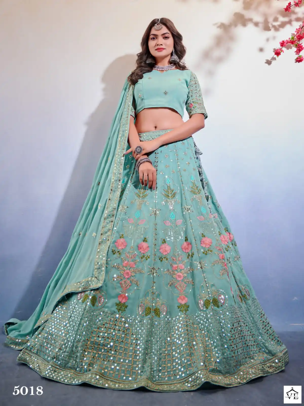 Anantesh Occasions Vol 5 Premium Georgette Wholesale Lehenga Choli Catalog — Wholesale Lehenga, MPA wholesale from Surat - Gallery Image 3