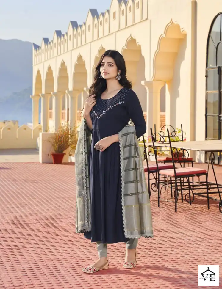 Kalaroop Olivia Fancy Rayon Wholesale Readymade Suits Catalog — Wholesale Salwar Suits, MPA wholesale from Surat - Gallery Image 6
