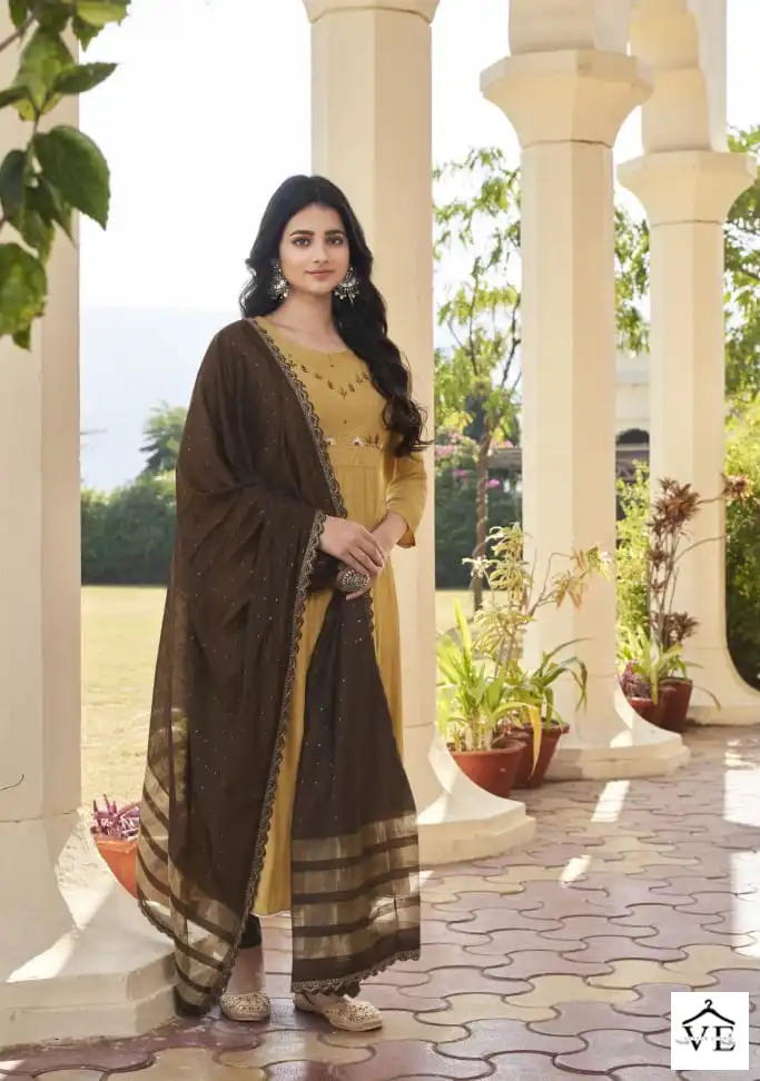 Kalaroop Olivia Fancy Rayon Wholesale Readymade Suits Catalog — Wholesale Salwar Suits, MPA wholesale from Surat - Gallery Image 2