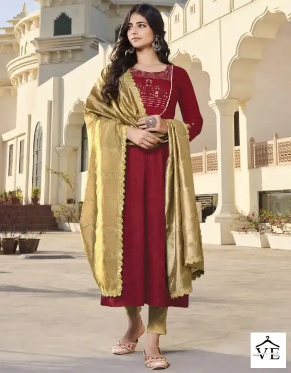Kalaroop Olivia Fancy Rayon Wholesale Readymade Suits Catalog — Wholesale Salwar Suits, MPA wholesale from Surat — view 1