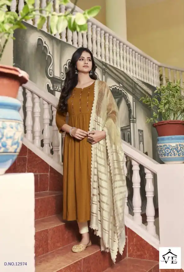 Kalaroop Olivia Fancy Rayon Wholesale Readymade Suits Catalog — Wholesale Salwar Suits, MPA wholesale from Surat - Gallery Image 3