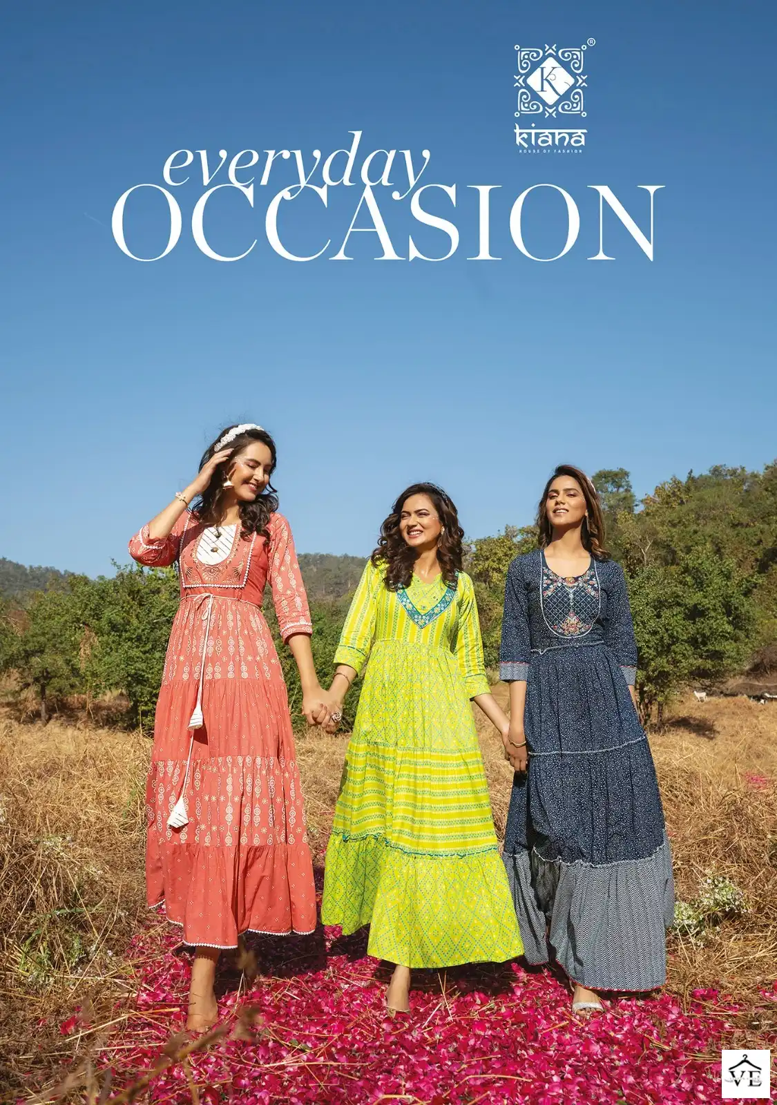 Kiana Occasion Pure Cotton Wholesale Gown Catalog — Wholesale Kurtis, MPA wholesale from Surat - Gallery Image 7