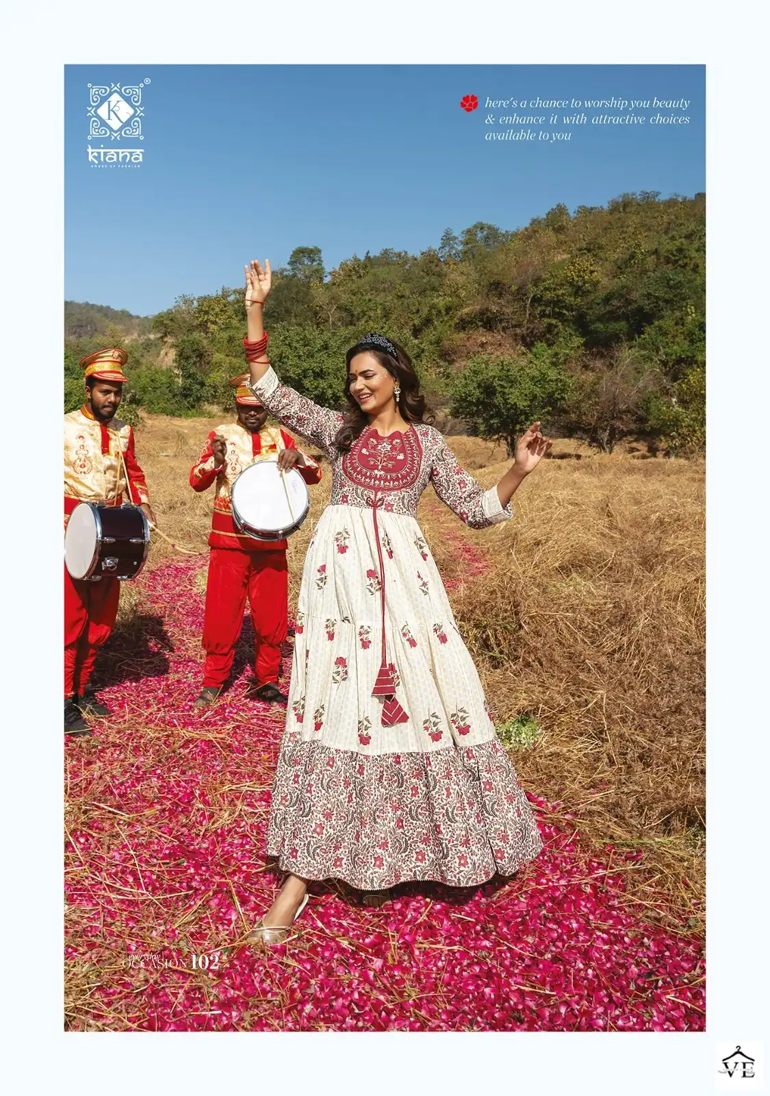 Kiana Occasion Pure Cotton Wholesale Gown Catalog — Wholesale Kurtis, MPA wholesale from Surat - Gallery Image 2