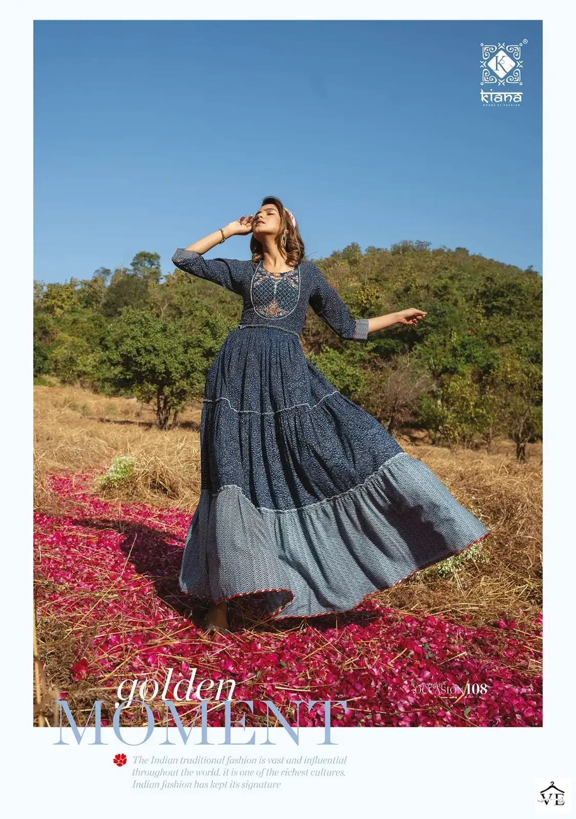 Kiana Occasion Pure Cotton Wholesale Gown Catalog — Wholesale Kurtis, MPA wholesale from Surat - Gallery Image 3